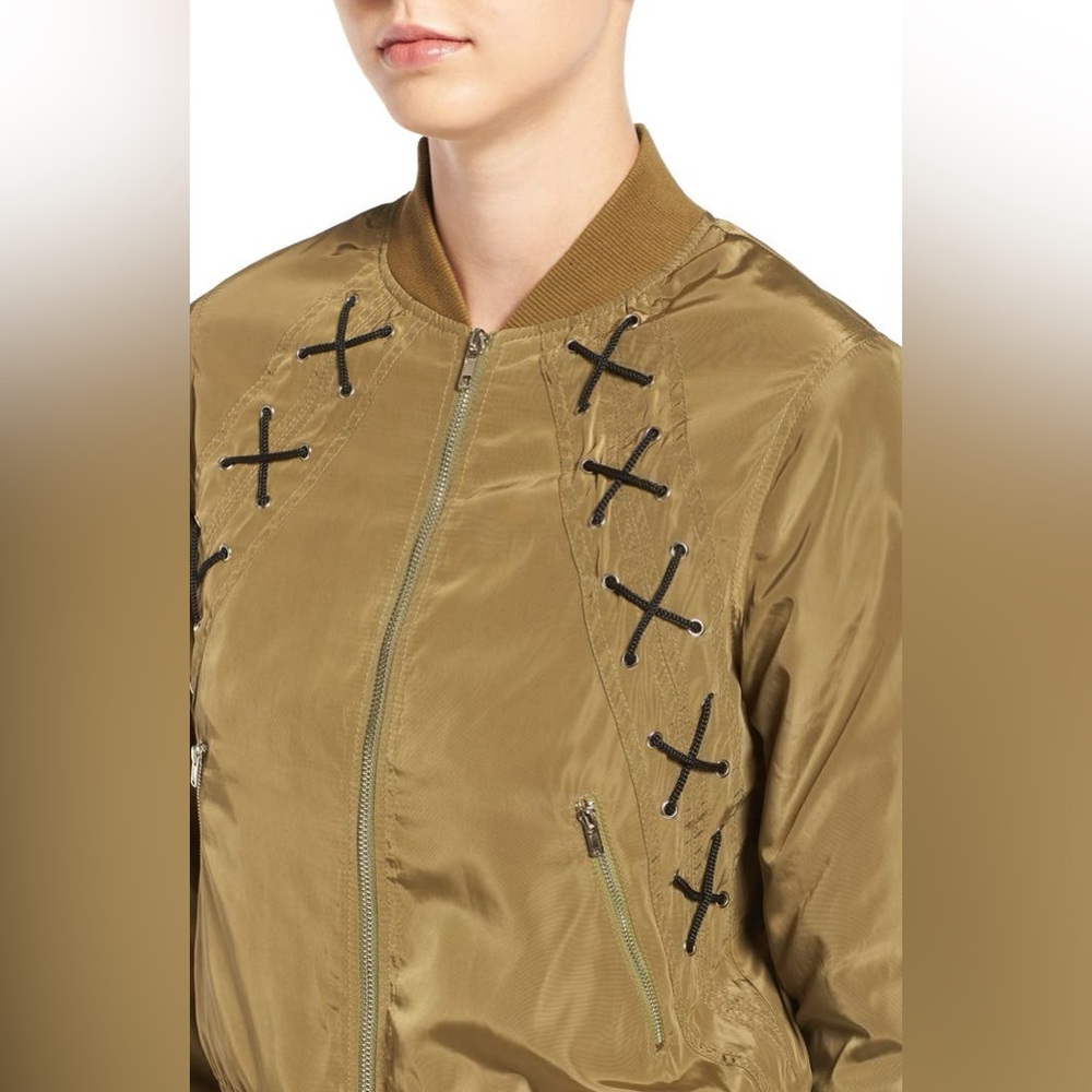 Green Bomber Jacket - Picture 3 of 7